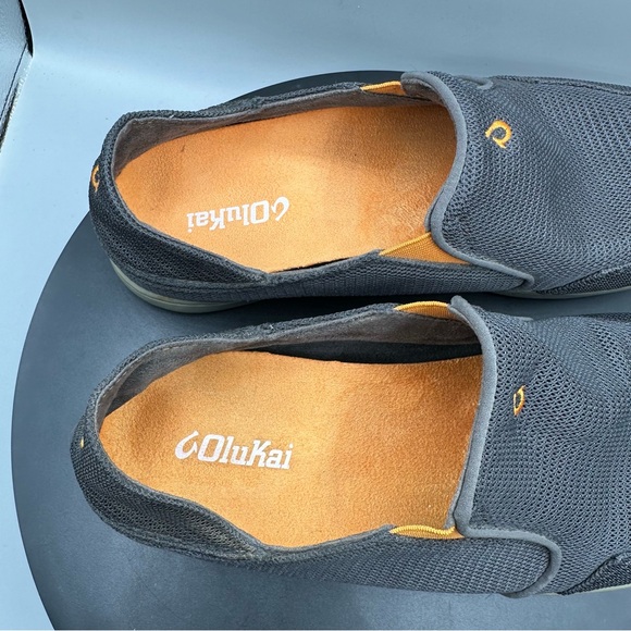 Olukai Nohea Mesh Slip-on Shoes Men Size 10 Dark Shadow - Picture 10 of 10